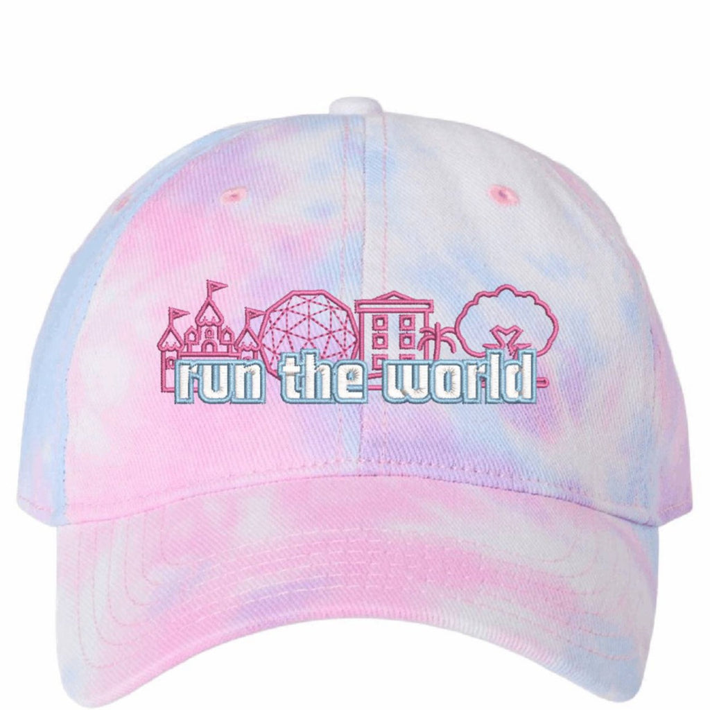 BBBrooke Run the World Tie Dye Embroidered Cap (Pre-Order for mid-May shipping)