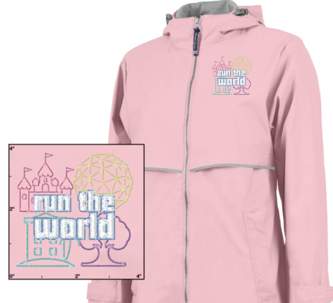 BBBrooke Run the World Embroidered New Englander Rain Jacket (Pre-order for mid-May shipping)